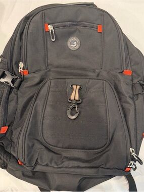 SHRRADOO Large Travel Laptop Backpack Black TSA Lock USB Charging Port
